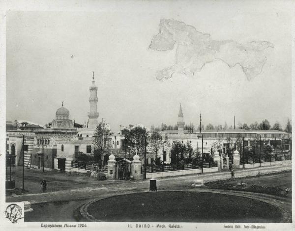 Milano - Esposizione internazionale 1906 - Padiglione di Il Cairo - Esterno