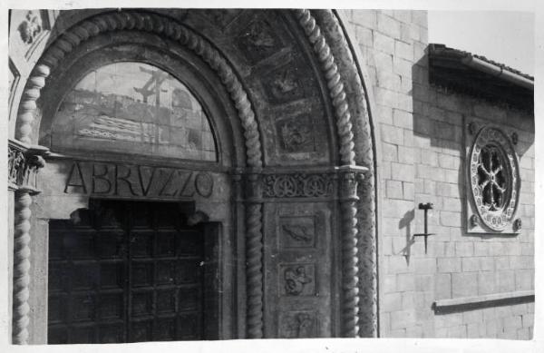 Fiera di Milano - Campionaria 1929 - Padiglione dell'Abruzzo - Portale di entrata