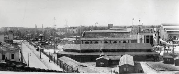 Fiera di Milano - Campionaria 1929 - Area tra viale del lavoro e la porta Brinn - Veduta panoramica dall'alto