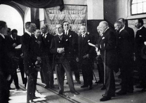 Fiera di Milano - Campionaria 1927 - Inaugurazione del padiglione della Polonia alla presenza del ministro Knoll