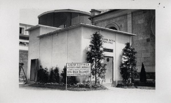 Fiera di Milano - Campionaria 1928 - Cabina elettrica - Esterno