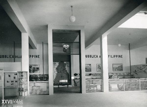 Fiera di Milano - Campionaria 1949 - Palazzo delle nazioni - Mostra ufficiale delle Filippine