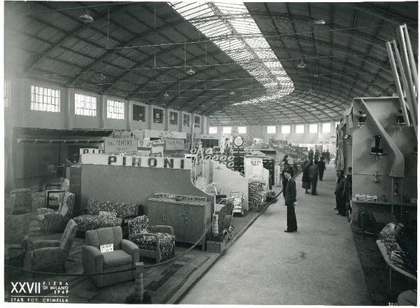 Fiera di Milano - Campionaria 1949 - Padiglione del mobilio - Interno