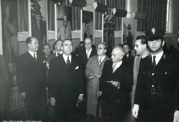 Fiera di Milano - Campionaria 1950 - Visita del presidente della Repubblica Luigi Einaudi in occasione della inaugurazione