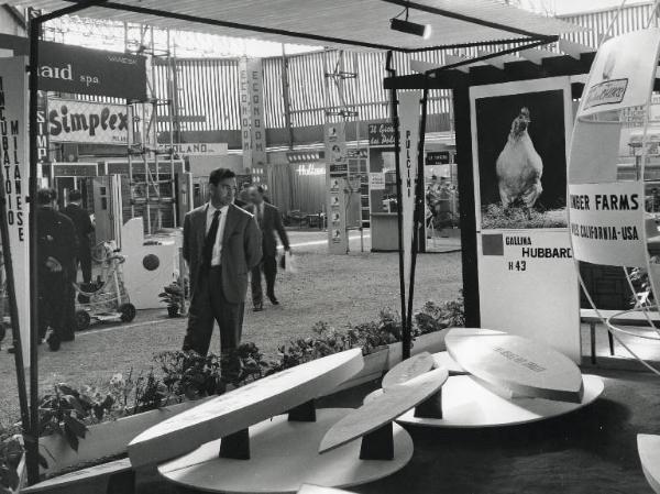 Fiera di Milano - Campionaria 1959 - Padiglione attrezzature per stalle, materiale avicolo, veterinaria, articoli zootecnici, mangimi e integrativi - Interno