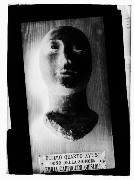 Scultura - Maschera funeraria di giovanetta - scultore lombardo (?) - Castello Sforzesco - Milano