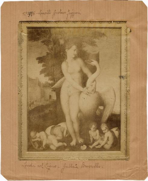 Andrea d'Agnolo detto Andrea del Sarto - Leda e il cigno - Dipinto - Olio su tavola - Bruxelles - Musées Royaux de Beaux-Arts de Belgique