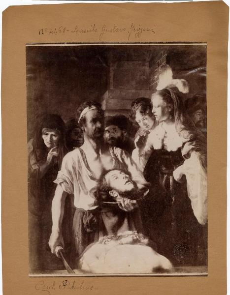 Ambito di Rembrandt sec. XVII - Decollazione di Giovanni Battista - Dipinto - Olio su tela - Amsterdam - Rijksmuseum