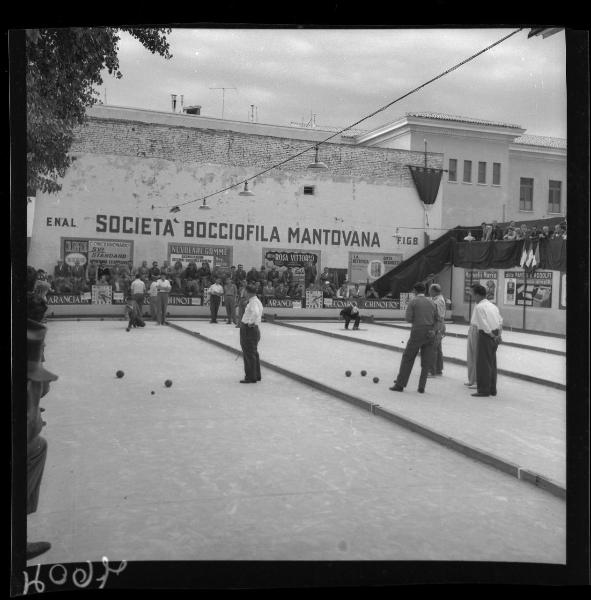 Campionati bocciofili nazionali - Momento di gioco - Mantova - Viale Te - Bocciofila