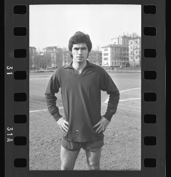 Ritratto maschile - Nuovo calciatore del Mantova 1972 - Renzo Tonghini - Mantova - Antistadio Centrale