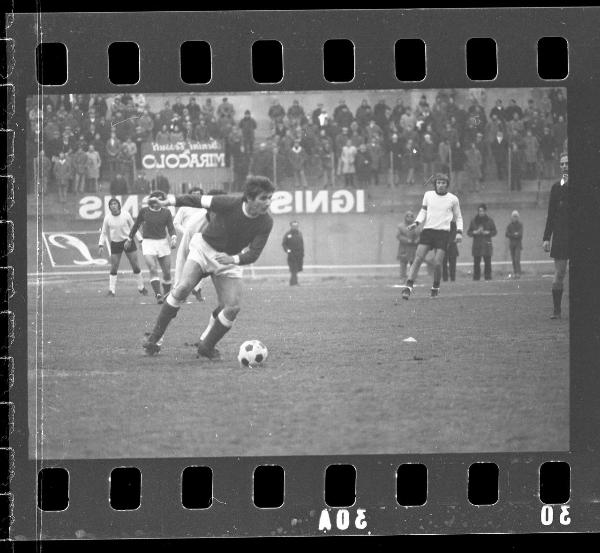 Partita Mantova-Foggia 1972 - Mantova - Stadio Danilo Martelli - Gianfranco Leoncini -Azione di gioco