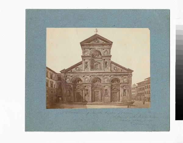 Riproduzione progetto - Decorazione facciata - Firenze - Basilica di S. Lorenzo