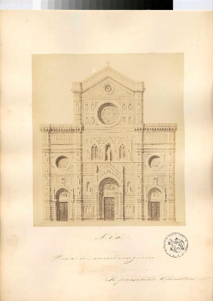 Riproduzione progetto - Decorazione facciata - Firenze – Duomo