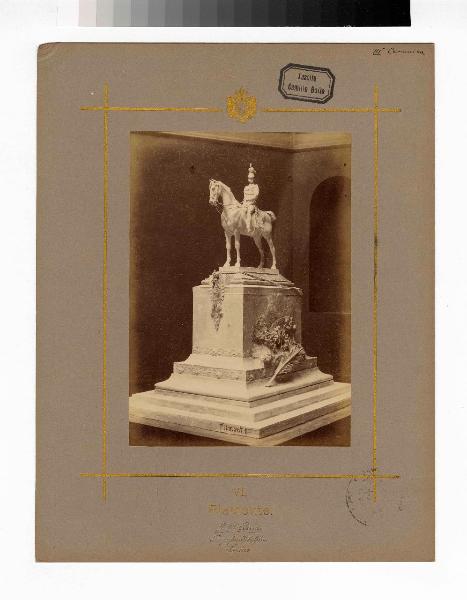 Scultura equestre - Bozzetto concorso per Monumento a Amedeo IV di Savoia - Pietro Canonica