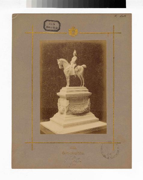 Scultura equestre - Bozzetto concorso per Monumento a Amedeo IV di Savoia - Luigi Belli