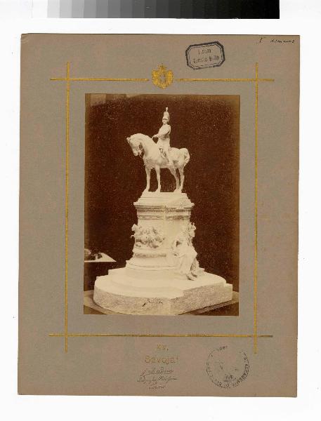 Scultura equestre - Bozzetto concorso per Monumento a Amedeo IV di Savoia - Ettore Ximenes