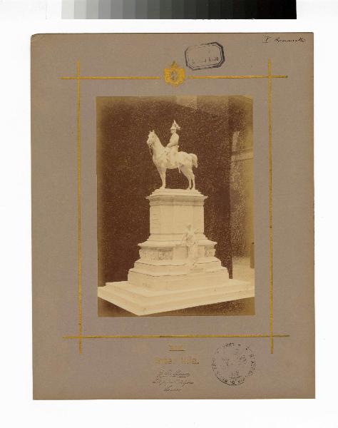 Scultura equestre - Bozzetto concorso per Monumento a Amedeo IV di Savoia - Raffaello Romanelli