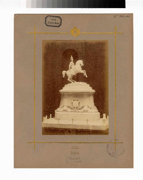 Scultura equestre - Bozzetto concorso per Monumento a Amedeo IV di Savoia - Odoardo Tabacchi