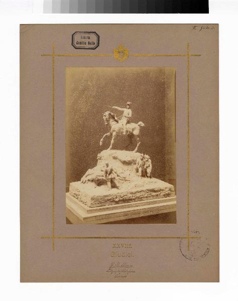 Scultura equestre - Bozzetto concorso per Monumento a Amedeo IV di Savoia - Primo Giudici