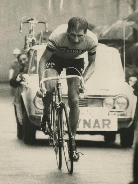 Ciclismo - Vittorio Adorni - Gran Premio di Lugano (Svizzera)-Cynar 1966 - Il vincitore in azione