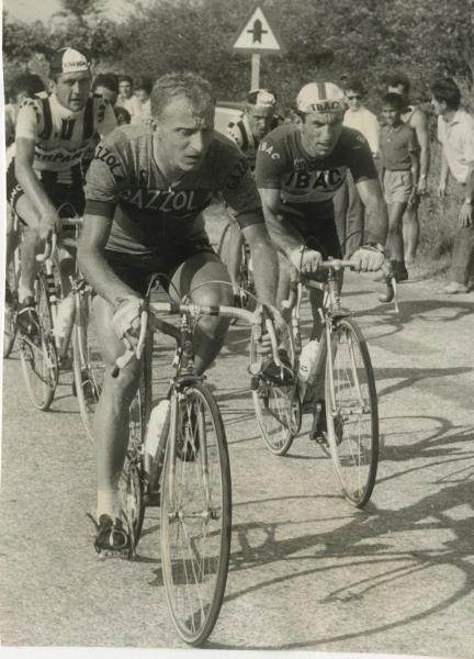 Ciclismo - Franco Cribiori - In azione con Italo Zilioli e Nino Defilippis