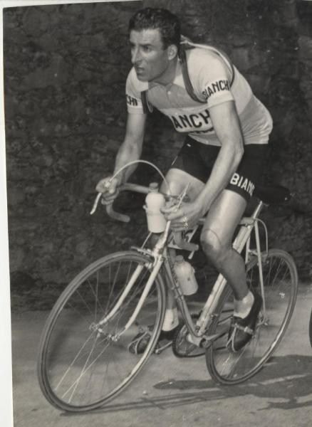 Ciclismo - Raphael Géminiani - Corsa Milano-Sanremo 1952 - In azione