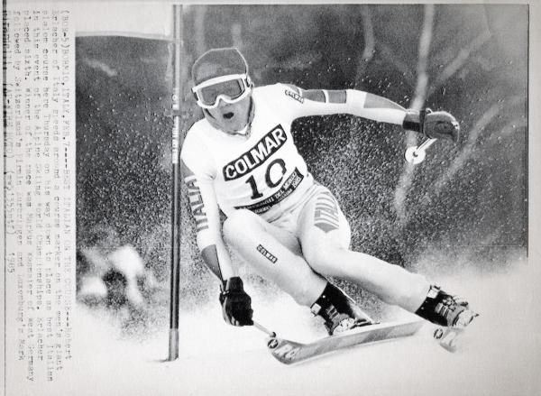 Sport invernali - Sci alpino - Slalom gigante maschile - Bormio - Campionati mondiali di sci alpino 1985 - Robert Erlacher in azione