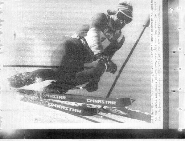 Sport invernali - Sci alpino - Slalom gigante maschile - Adelboden (Svizzera) - Coppa del mondo di sci  alpino1980 -  Bruno Noeckler in azione