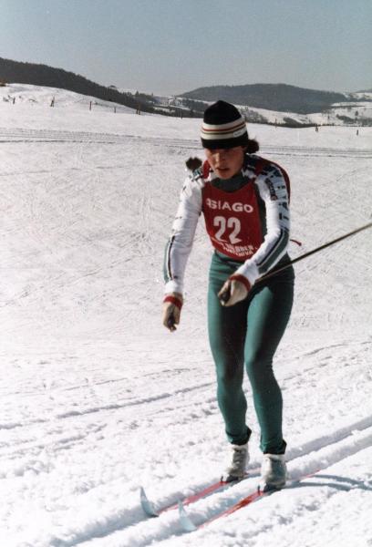 Sport invernali - Sci di fondo femminile - Asiago - Manuela Di Centa impegnata in una gara