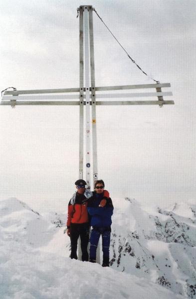Alpinisti in vetta al Gran Zebrù