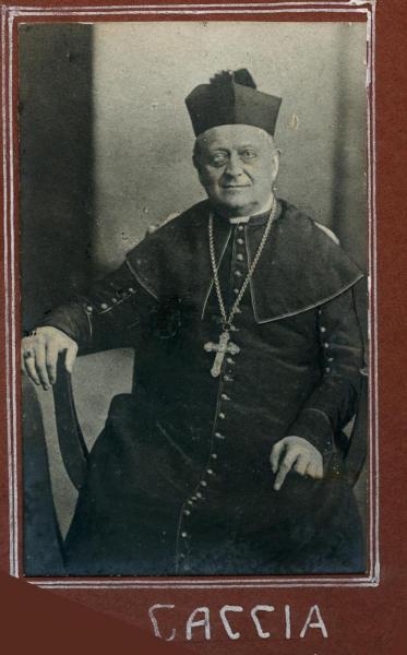 Ritratto maschile - Monsignore Caccia, membro del Consiglio di Amministrazione del Pio Istituto dei Sordi