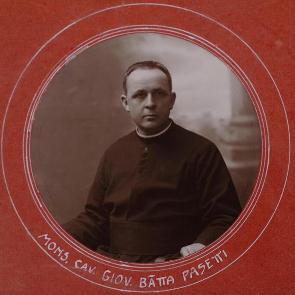 Ritratto maschile - Monsignore Giovanni Battista Pasetti, rettore del Pio Istituto dei Sordi
