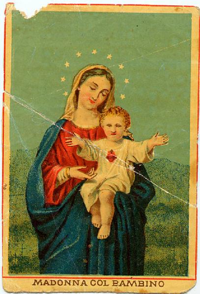Madonna con Bambino Preghiera.