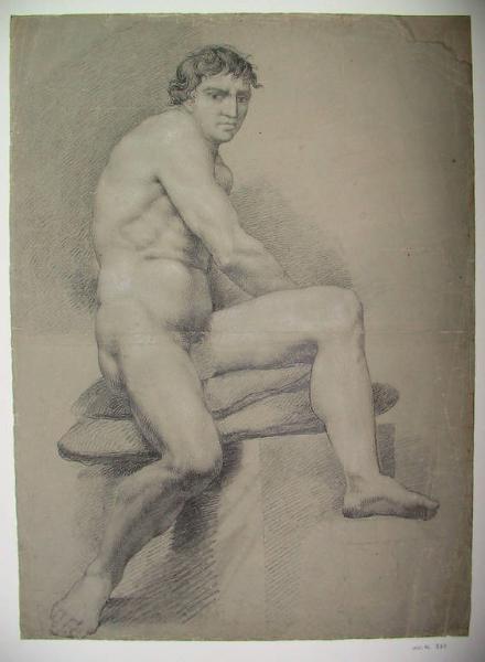 Figura maschile seduta