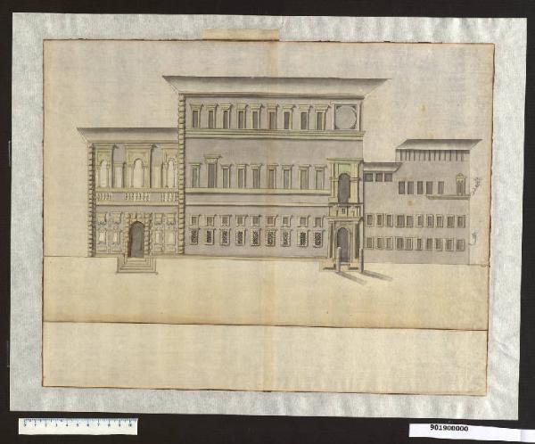 Prospetto est del Palazzo pubblico di Lucca
