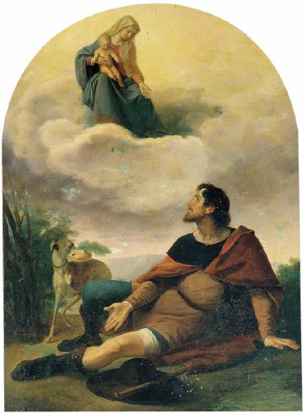 La Madonna con il Bambino appare a san Rocco