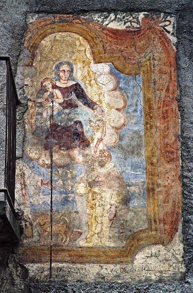 Madonna con Bambino appare a due santi