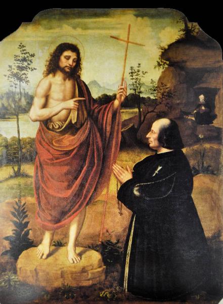 San Giovanni Battista e un donatore