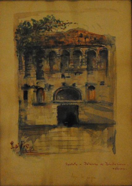 Palazzo di Diocleziano - esterno. Dopo la pioggia