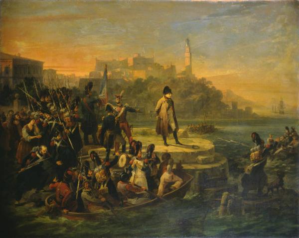 Napoleone in partenza dall'isola d'Elba