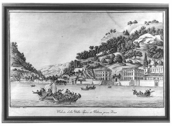 Veduta del lago di Como, Villa Tanzi in Perlasca a Torno