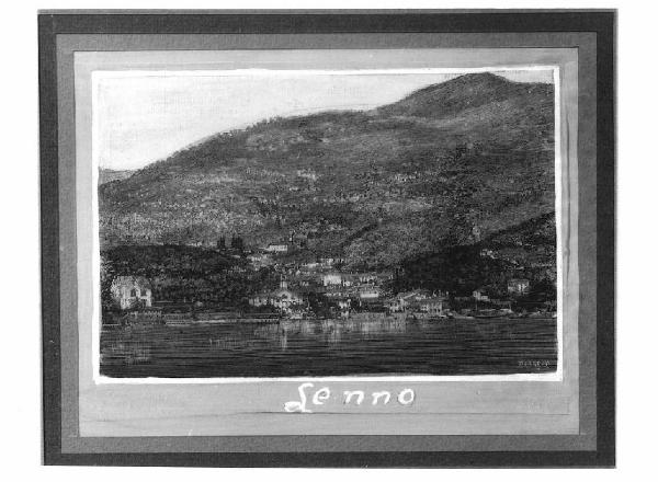 Veduta del lago di Como, Lenno.