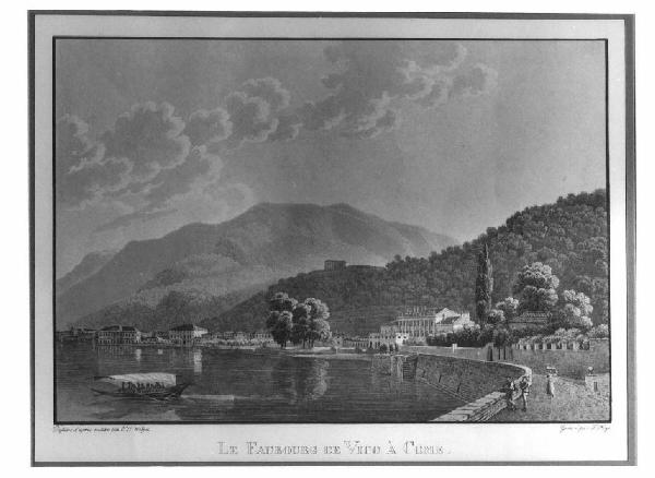 Veduta del Lago di Como, Borgo Vico.