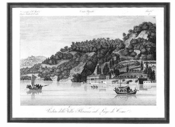 Veduta del lago di Como, Villa Pliniana.