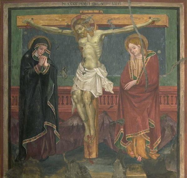 Crocifissione di Cristo con la Madonna e san Giovanni Evangelista