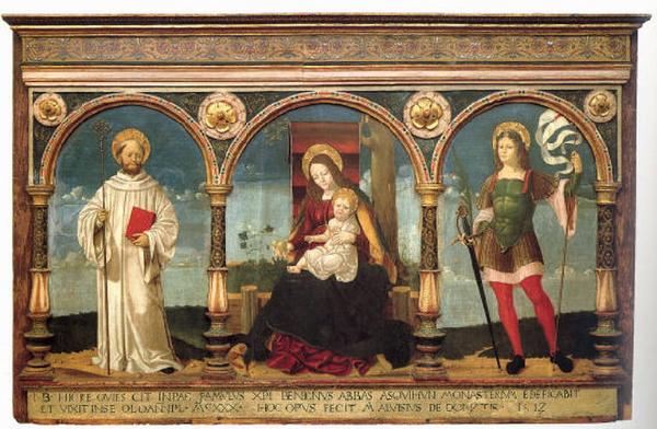 Madonna con il Bambino tra San Bernardo da Chiaravalle e San Defendente