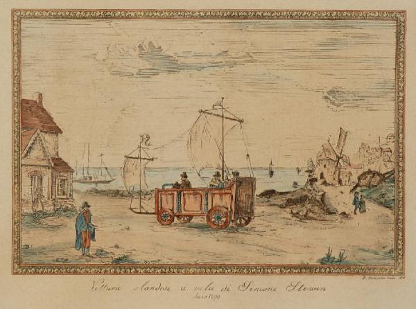 Vettura olandese a vela di Simone Stewin / Anno 1600