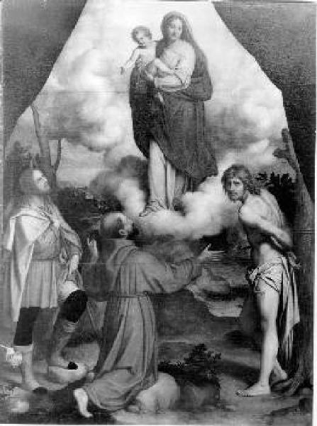 La Vergine in gloria e i Santi Rocco, Francesco e Sebastiano