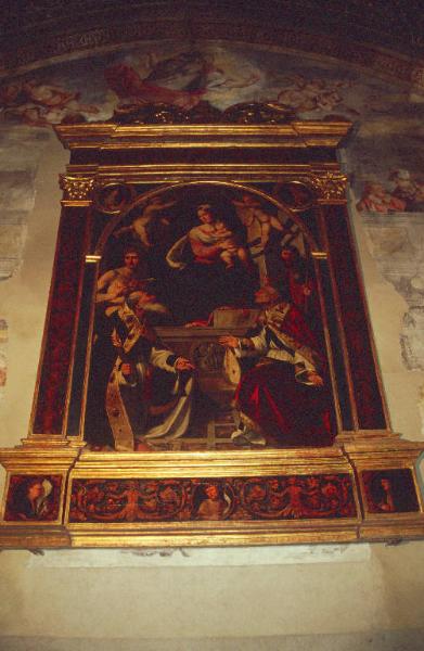 Madonna con Bambino, san Sebastiano, sant'Antonio abate, san Rocco e san Siro