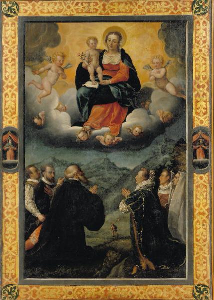 Madonna in gloria e devoti